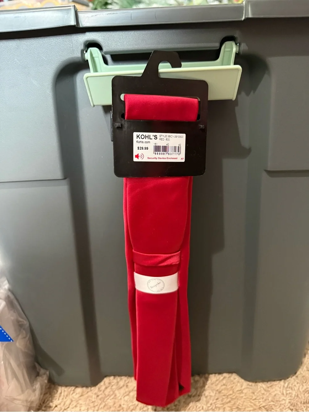 Bespoke Vibrant Red  Tie